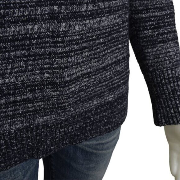 J  Crew Turtleneck Sweater Space Dyed Blue Black Size Small - Picture 5 of 10